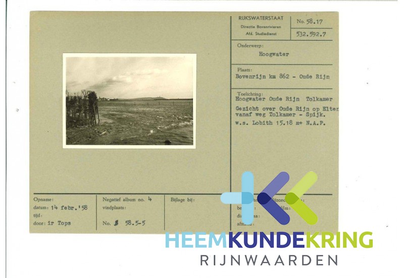 Hoogwater Oude Rijn 1958 F0000026